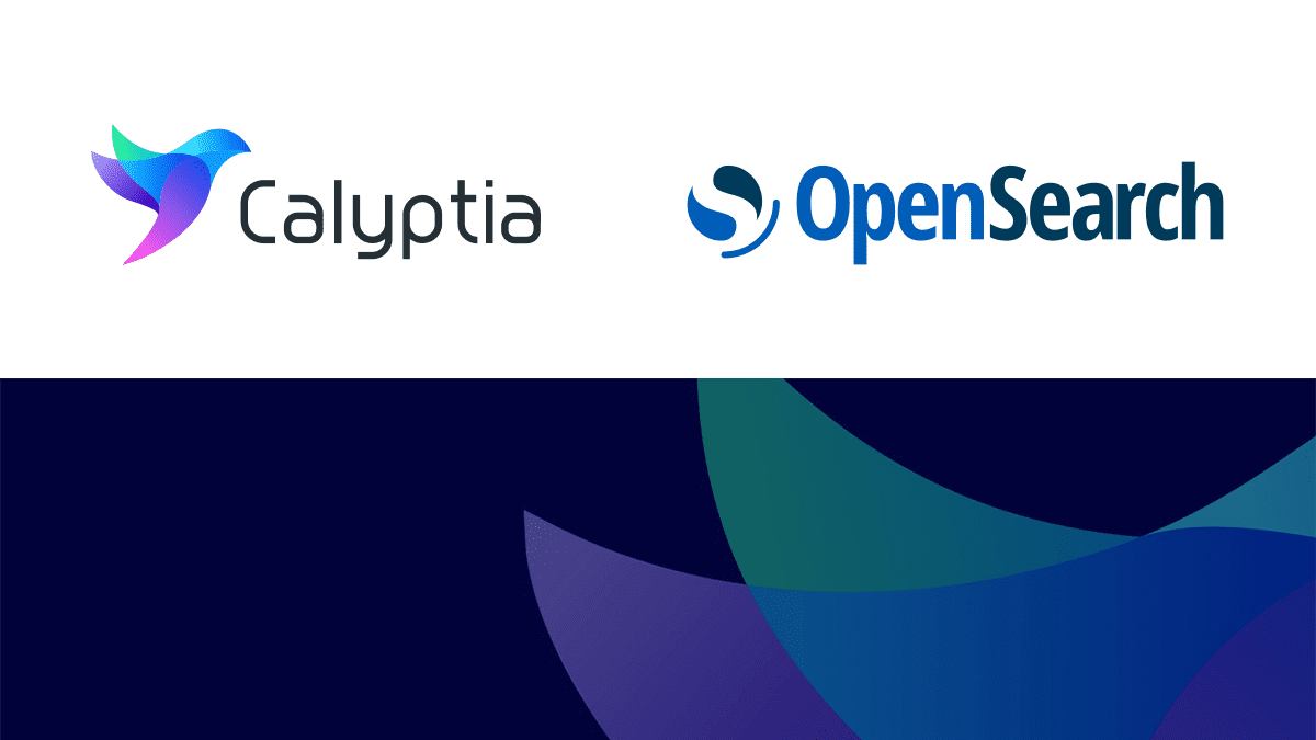 Calyptia and OpenSearch logos