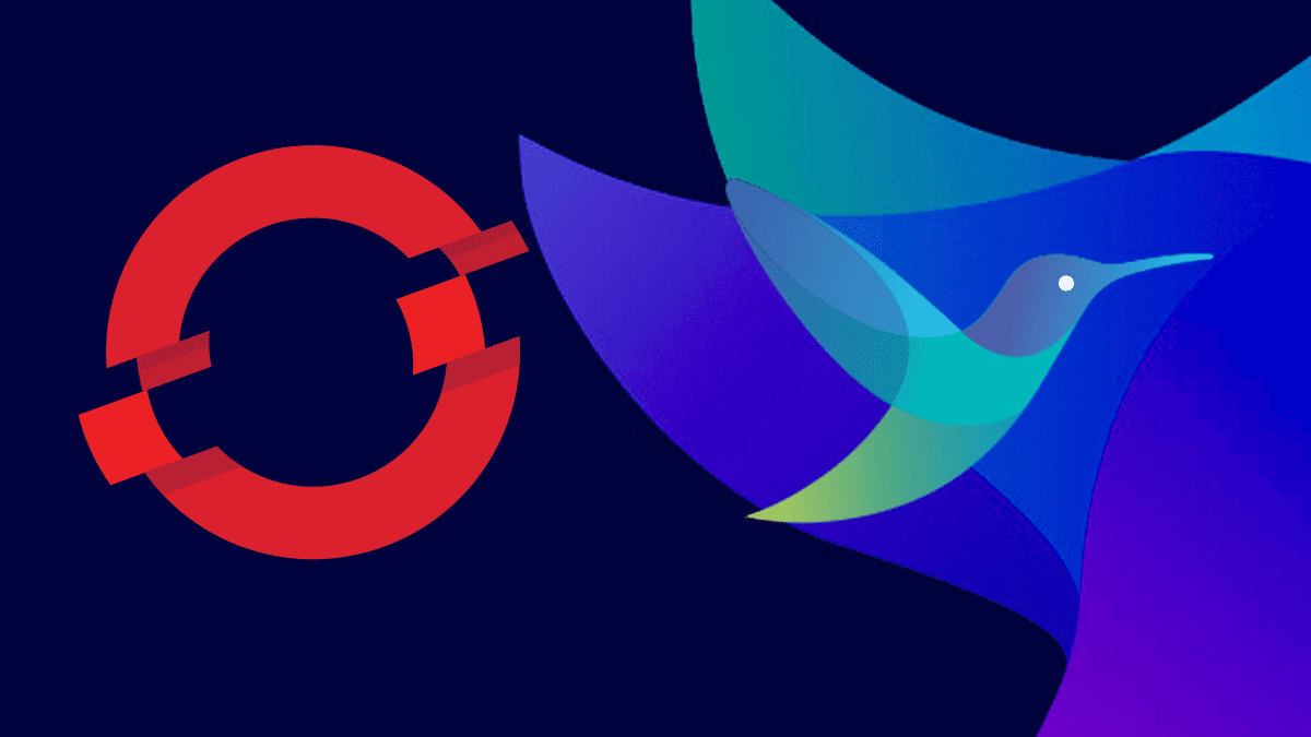 Mashup of the logos of Openshift, Calyptia, and Fluent Bit